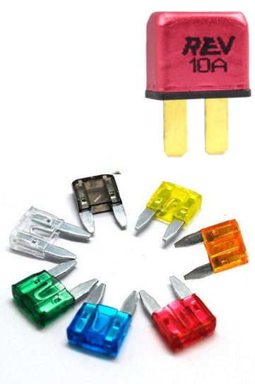Breakers and fuses, side by side
